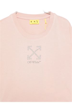 tshirt in cotone rosa OFF WHITE KIDS | OGAA019F25JER0023B07
